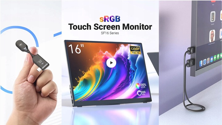 Bezprzewodowy transmiter obrazu, wideo, USB-C na HDMI,Full HD,50m, MINIX C1