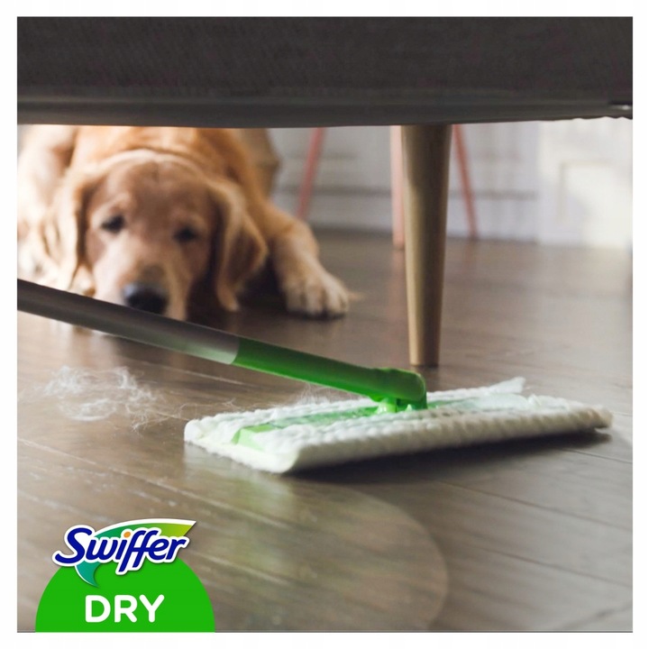 Swiffer Dry+Wet Kit Zestaw: mop, 8 suchych i 3 mokre chusteczki do kurzu