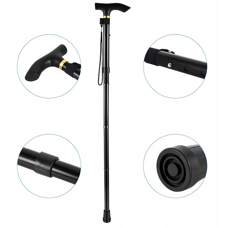 LASKA REGULOWANA TELESKOPOWA DLA SENIORÓW INWALIDÓW DO WPOMAGANIA CHODZENIA