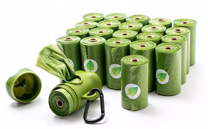 WORECZKI Na Psie Odchody BIODEGRADOWALNE Worki na Kupy BIO + ETUI 360 sztuk