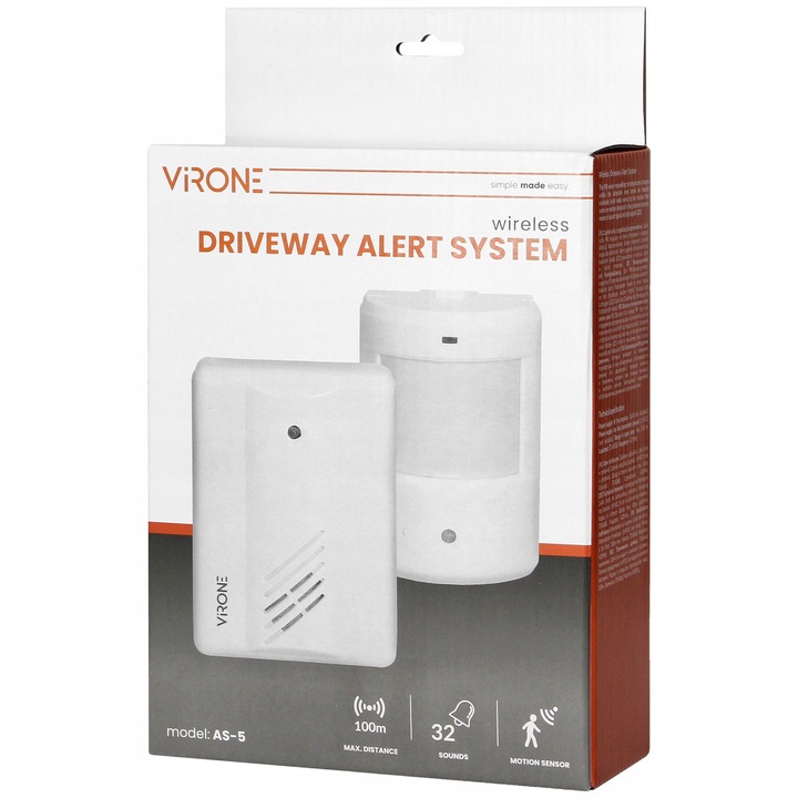 ALARM BEZPRZEWODOWY CZUJNIK RUCHU SYGNALIZATOR WEJŚCIA DO SKLEPU NA