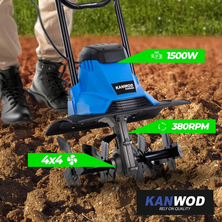 GLEBOGRYZARKA ELEKTRYCZNA MOCNY KULTYWATOR GIGANT 36CM DO ZBITEJ GLEBY