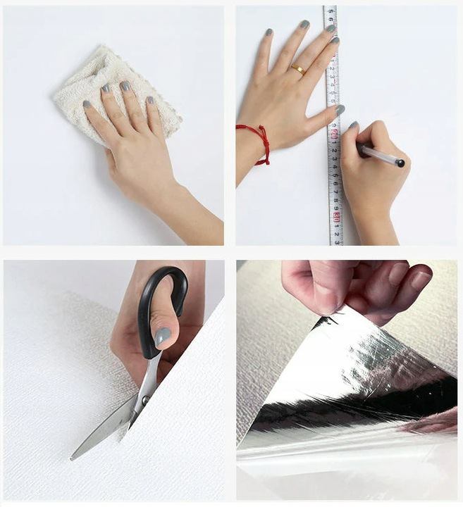 x10 PANELE ŚCIENNE SAMOPRZYLEPNE MARMUR PCV LAMINAT POŁYSK 3D Płytki 30x60