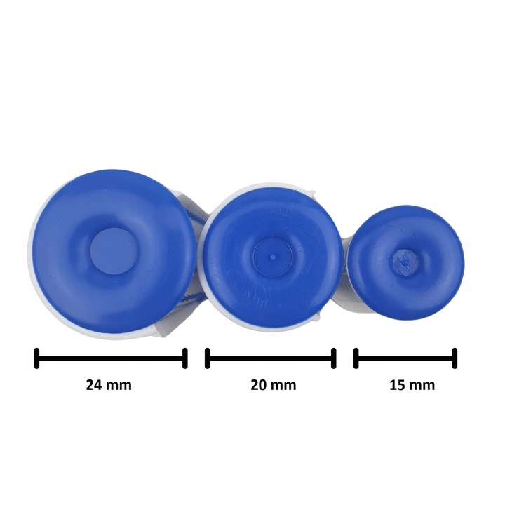 TERMOLOKI WAŁKI NA GORĄCO TERMICZNE DO WŁOSÓW DO LOKÓW GRUBE 24 mm 20 SZTUK