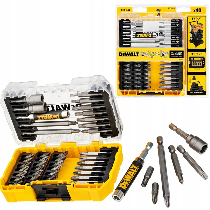 DEWALT ZESTAW BITÓW KOŃCÓWEK DO WKRĘCANIA PHILIPS POZIDRIV TORX
