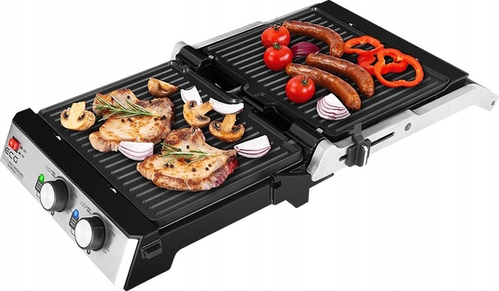 GRILL ELEKTRYCZNY ECG KG 2033 OPIEKACZ PANINI GOFRY BBQ 3w1 2000W