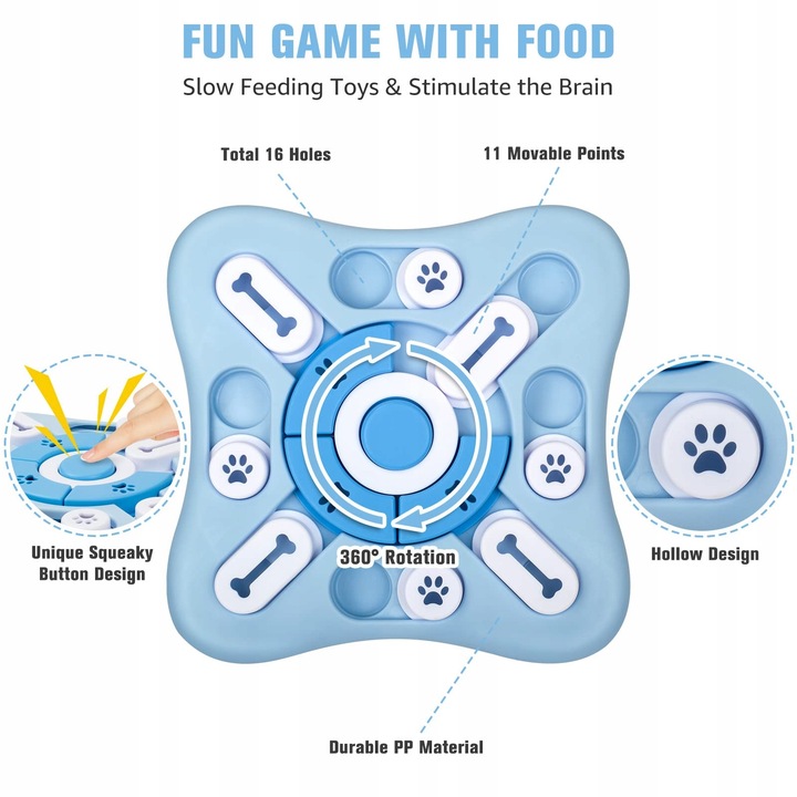 Zabawka Edukacyjna dla Psa Węchowa Mata Gra Kota Interaktywna na Przysmaki