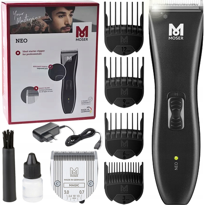 PROFESJONALNA BEZPRZEWODOWA MASZYNKA DO WŁOSÓW MOSER 1886 NEO -