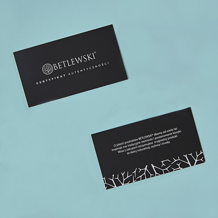 Skórzany portfel męski Betlewski RFID premium slim