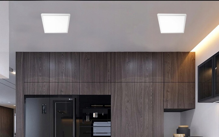 Panel LED Natynkowy Plafon Sufitowy Kwadratowy 36W 40x40 cm Duży Biały