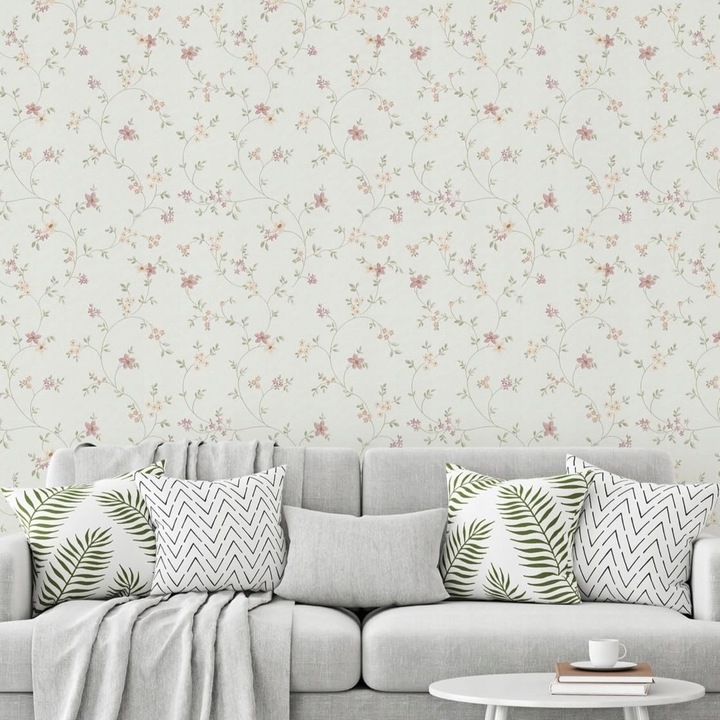 Tapeta STYL PROWANSALSKI deseń z kwiatków