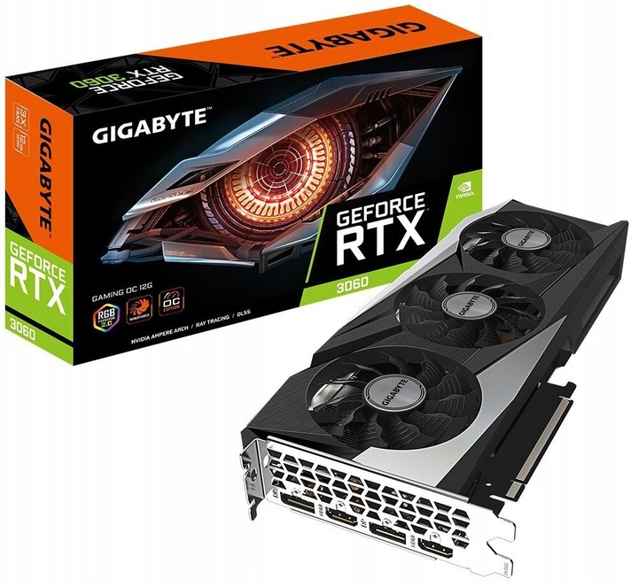 Karta Graficzna Gigabyte GeForce RTX 3060 Gaming OC LHR 12GB GDDR6 HDMI DP
