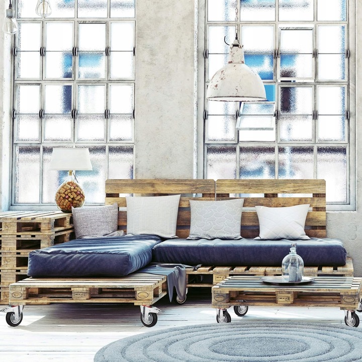 4x Kółka Obrotowe z Hamulcem Skrętne 125mm 400kg Gumowe Zestaw Do