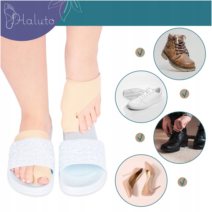 OPASKA na haluksy żelowy KLIN SEPARATOR OSŁONA bolącego guza PARA HALUTO