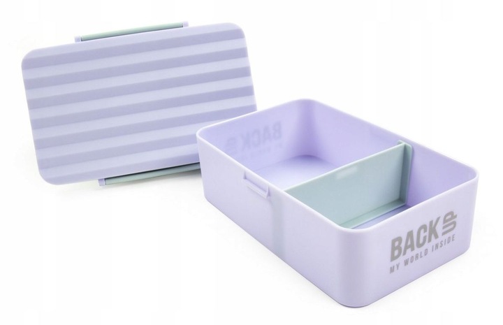 Zestaw Śniadaniowy Dla Dzieci Do Szkoły BIDON i ŚNIADANIÓWKA Fiolet BackUp