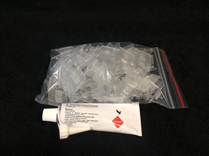 ZACZEPY DO SIATKA NA BALKON DLA KOTA 80 SZT + KLEJ DO KAŻDEGO RODZ. SIATEK