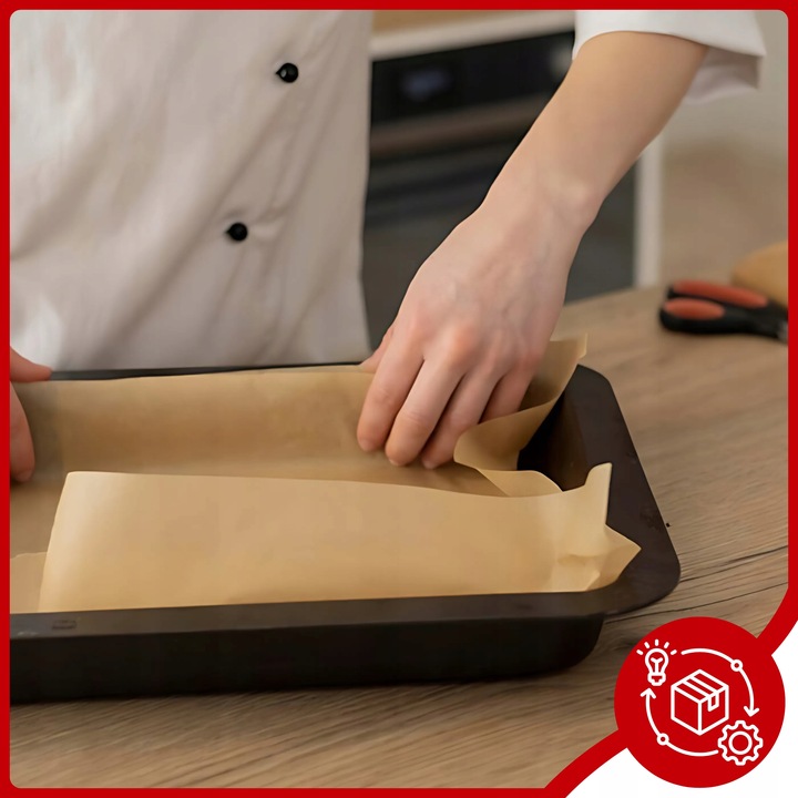 Papier do pieczenia Paclan 5000 cm x 38 cm brązowy