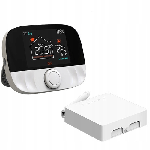 Termostat WIFI z bezprzewodowym przekaźnikiem bezpotencjałowym TUYA