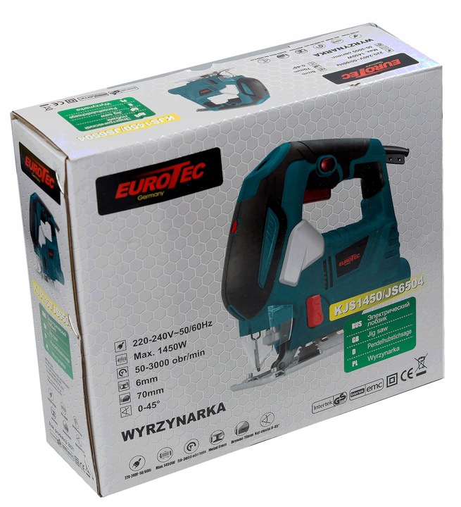 WYRZYNARKA PRZECINARKA Z ZESTAWEM BRZESZCZOTÓW LED