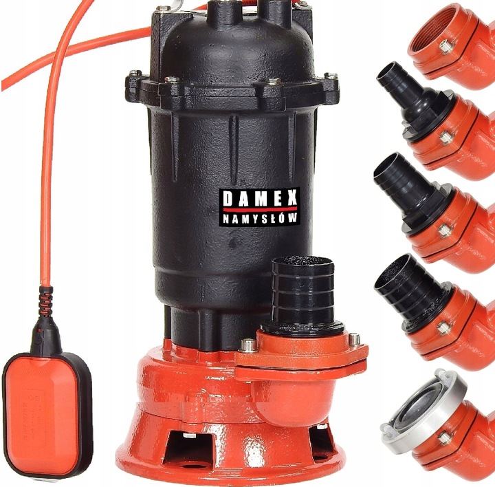 POMPA P3000+ DO WODY BRUDNEJ CZYSTEJ SZAMBA ROZDRABNIACZ 100%MIEDŹ ŻELIWNA
