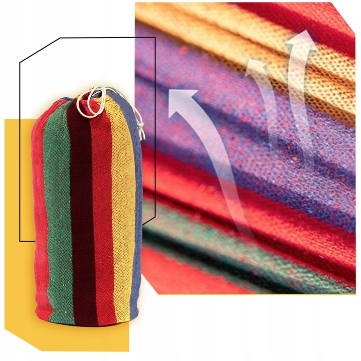 HAMAK OGRODOWY 2 OSOBOWY HUŚTAWKA XXL MOCNY WZMOCNIONY PAŁĄK DUŻY + TORBA