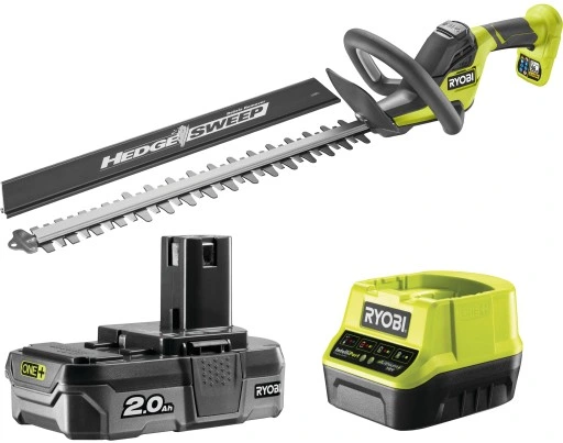 RYOBI NOŻYCE DO ŻYWOPŁOTU AKUMULATOROWE 18V SEKATOR 50CM HEDGESWEEP + 2AH