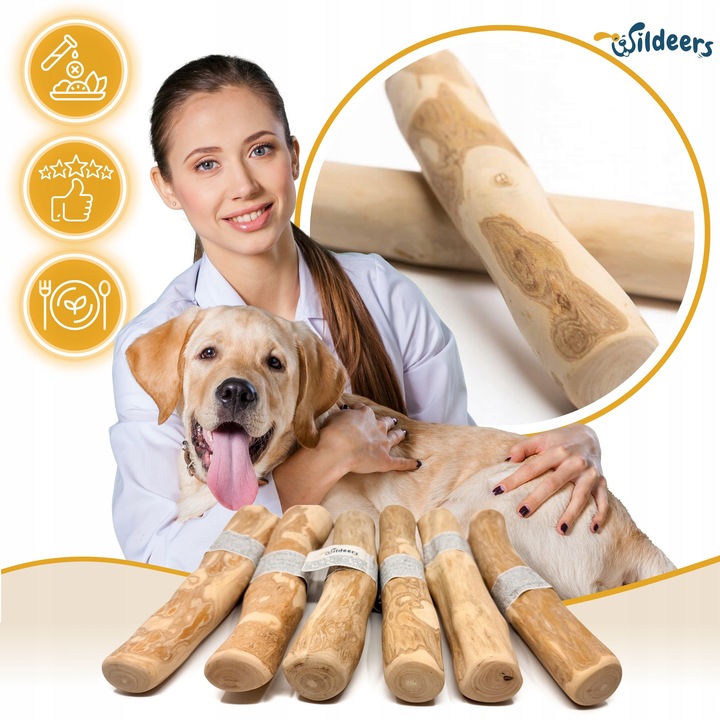 PATYK Z DRZEWA KAWOWEGO M NATURALNY KAWOWY GRYZAK DLA PSA WYTRZYMAŁY ŚREDNI