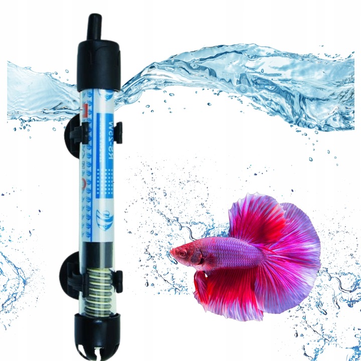 GRZAŁKA AKWARIOWA Z TERMOSTATEM REGULACJA TEMPERATURY 18-32°C 10-30L