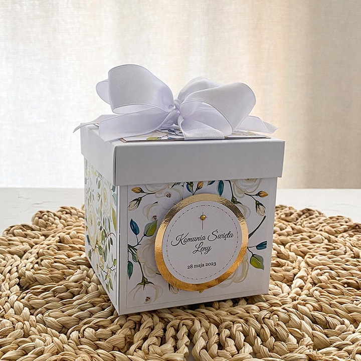 EXPLODING BOX prezent chrzest ślub komunia