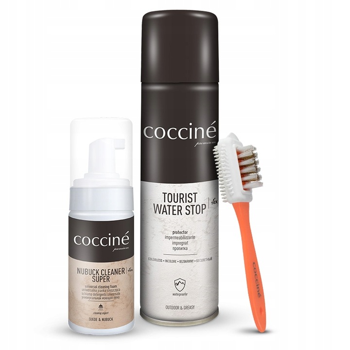 ZESTAW Do Czyszczenia Impregnacji Do Butów Zamszu Nubuku CLEANER Coccine
