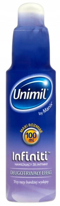Unimil Infiniti NAWILŻAJĄCY żel intymny na bazie silikonu Poślizgowy