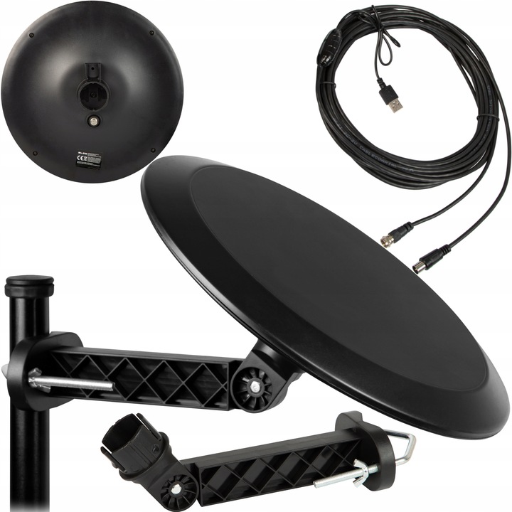 AKTYWNA ANTENA ZEWNĘTRZNA DO TV NAZIEMNEJ DOOKÓLNA 360 DVB-T 4K LTE