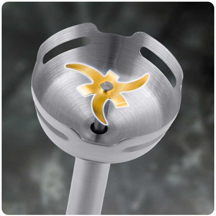 Blender ręczny 1500W czarny Berdsen tytanowe ostrza wielofunkcyjny 5w1