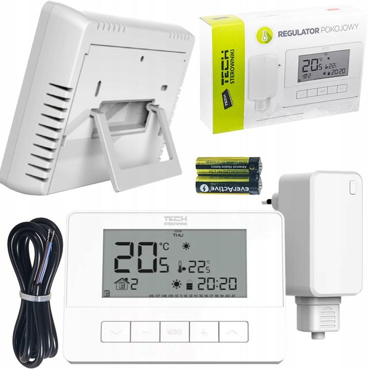STEROWNIK REGULATOR TERMOSTAT POKOJOWY T-4.2 BEZPRZEWODOWY TYGODNIOWY TECH