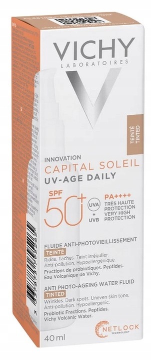 Vichy Capital SOLEIL SPF 50+ TEINT UV-Age Daily fluid koloryzujący - 40ml
