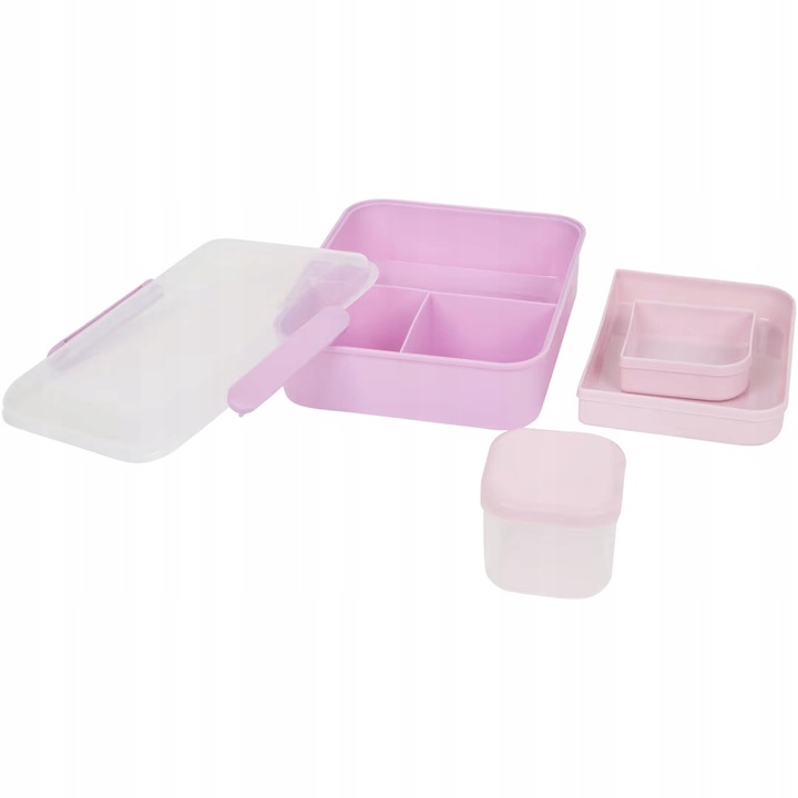 LUNCH BOX PRZEGRÓDKI POJEMNIK ŚNIADANIÓWKA DUŻA 2900ml Z ZAMKNIĘCIEM
