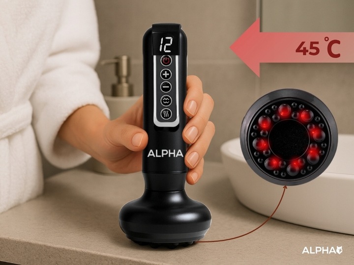 Elektryczna Bańka Chińska BEZPRZEWODOWY Masażer Antycellulitowy Podgrzewany