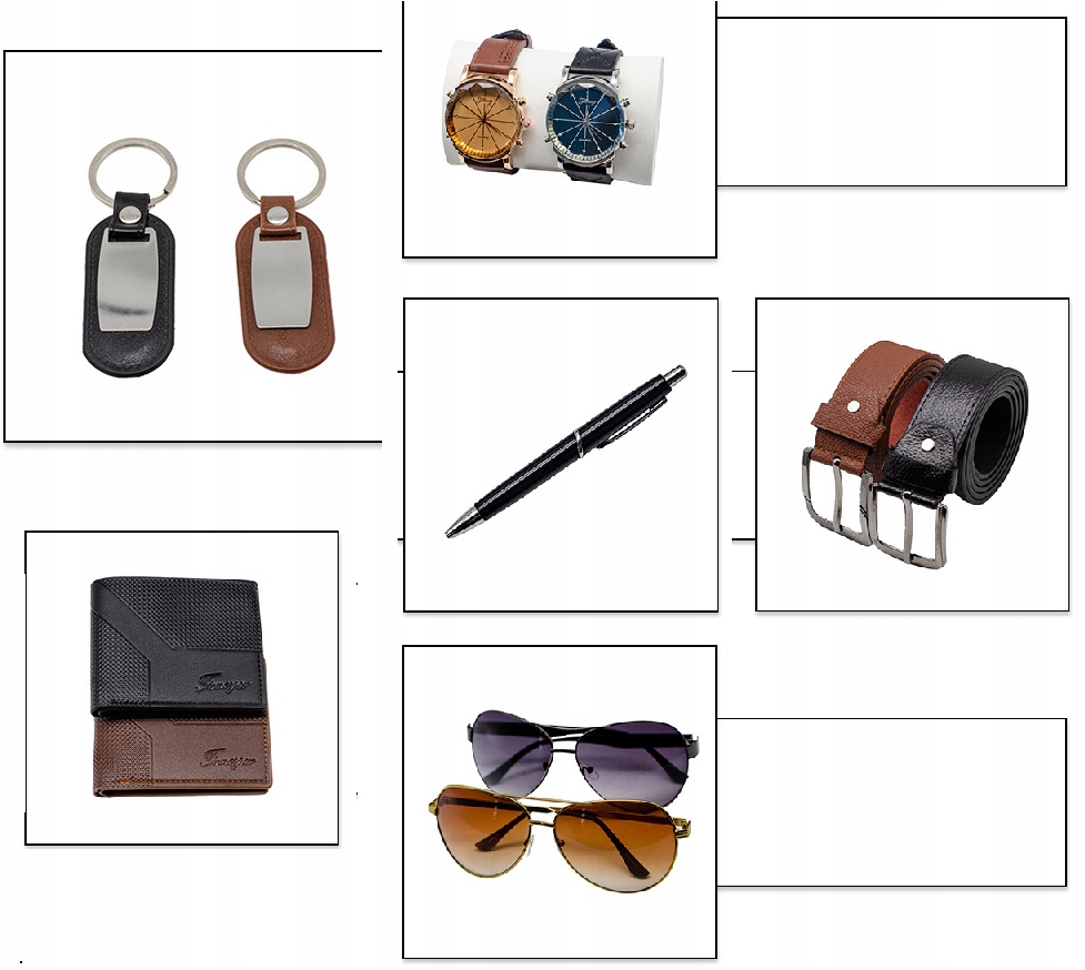 ZESTAW BOX PREZENTOWY MĘSKI PORTFEL PASEK ZEGAREK OKULARY PREZENT ŚWIĘTA