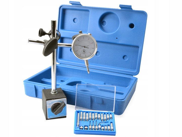 CZUJNIK ZEGAROWY STATYW MAGNETYCZNY 0-10 KOŃCÓWKI