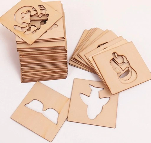 DREWNIANE SZABLONY DO NAUKI RYSOWANIA + PISAKI