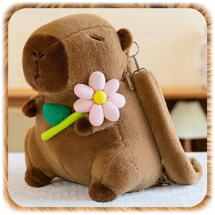 PLECAK PLUSZOWY KAPIBARA PLECACZEK CAPYBARA DO PRZEDSZKOLA SZKOŁY MASKOTKA