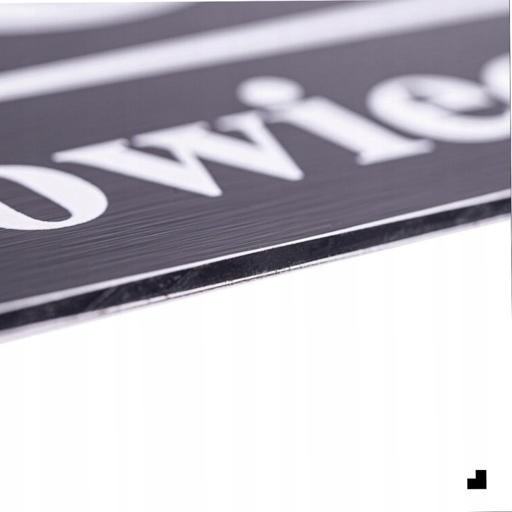 Nierdzewny Numer Na Dom Tabliczka Adresowa z Numerem Domu 32x21 cm Antracyt