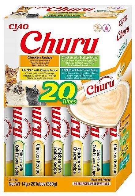 Przysmak dla kota INABA CAT CHURU VARIETIES CHICKEN 20x14g