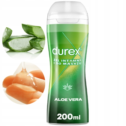 DUREX PLAY 2w1 Nawilżający Żel z Aloesem RELAKSUJĄCY 200 ml Do Masażu Sexu