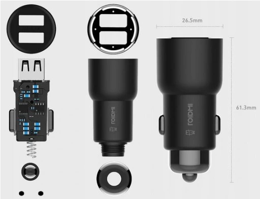 NADAJNIK FM XIAOMI ROIDMI 3S BLUETOOTH ŁADOWARKA