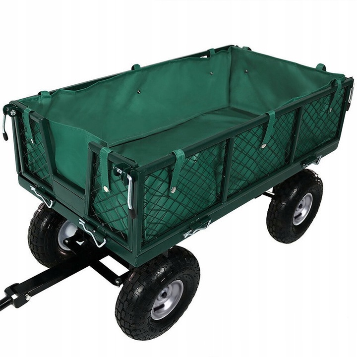 WÓZEK OGRODOWY TRANSPORTOWY DUŻY PRZYCZEPKA BOGIE-TRAX3 ROZKŁADANY DO