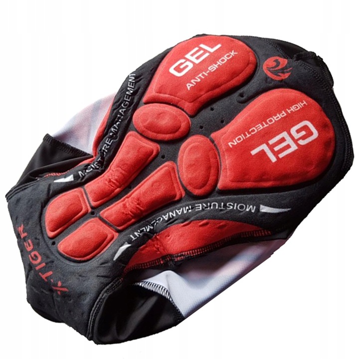 SPODENKI DO JAZDY ROWEREM MĘSKIE DOPASOWANE ŻELOWE