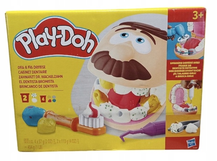 Play-Doh Ciastolina Dentysta 454 g + 6 TUB