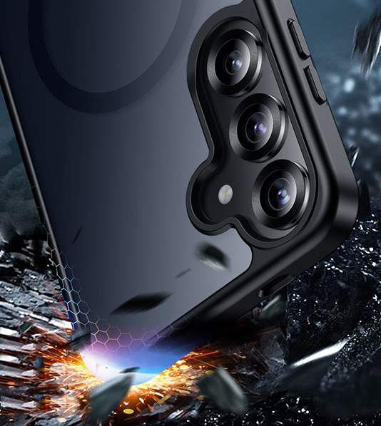 Etui CASE do Samsung Galaxy S25+ Plus MAGNETYCZNE MATOWE WZMACNIANE 2xSZKŁO