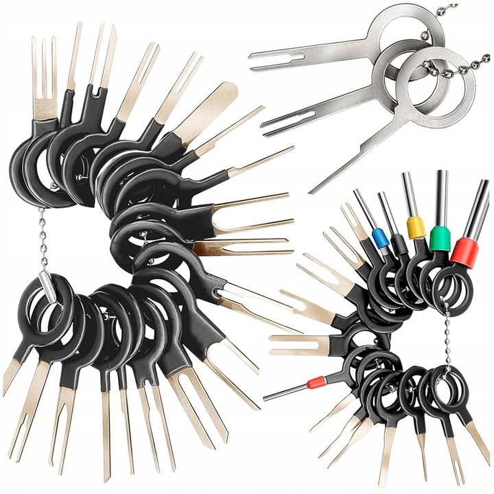 KLUCZE WYJMAKI DO DEMONTAŻU PINÓW KONEKTORÓW RADIA KOSTEK ZESTAW XXL